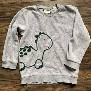 Cute Gray and Green Dinosaur Sweater Size 18months